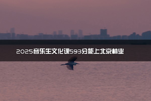 2025音乐生文化课593分能上北京林业大学吗