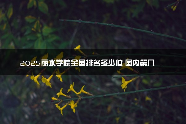 2025丽水学院全国排名多少位 国内第几名