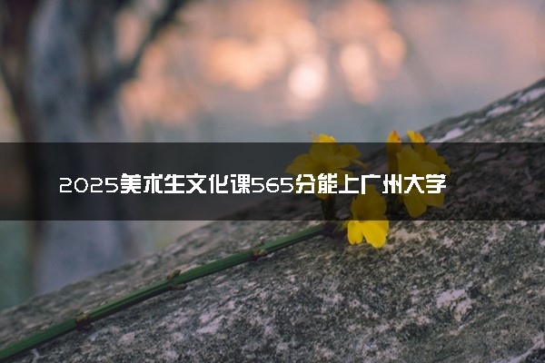 2025美术生文化课565分能上广州大学吗