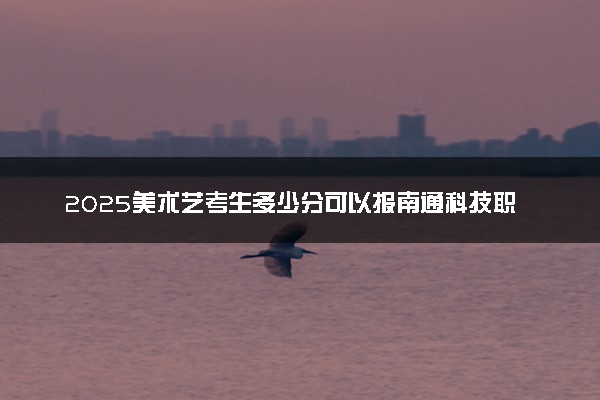 2025美术艺考生多少分可以报南通科技职业学院