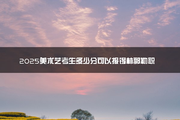 2025美术艺考生多少分可以报锡林郭勒职业学院