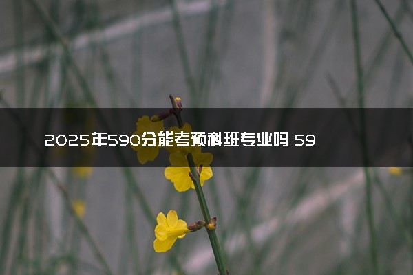 2025年590分能考预科班专业吗 590分预科班专业大学推荐