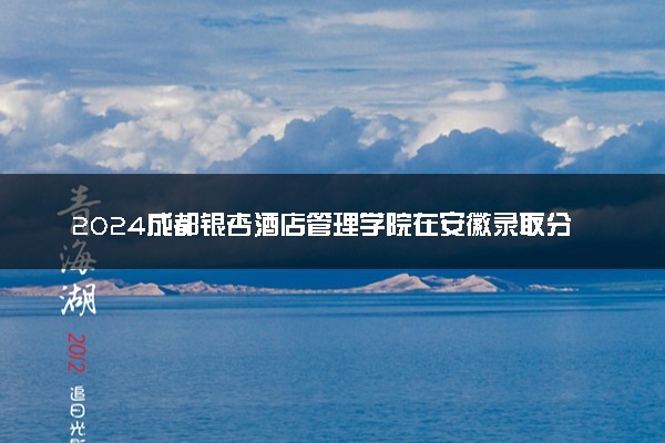 2024成都银杏酒店管理学院在安徽录取分数线 各专业分数及位次