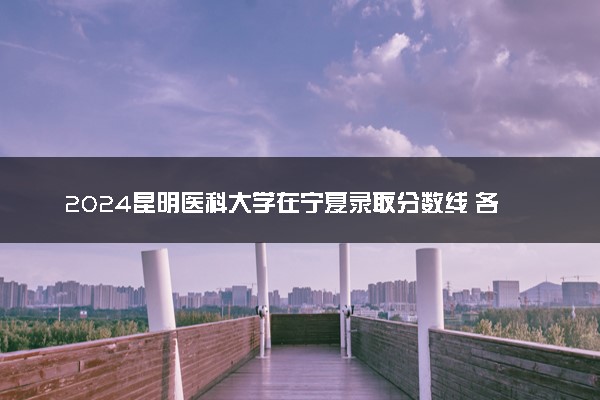 2024昆明医科大学在宁夏录取分数线 各专业分数及位次