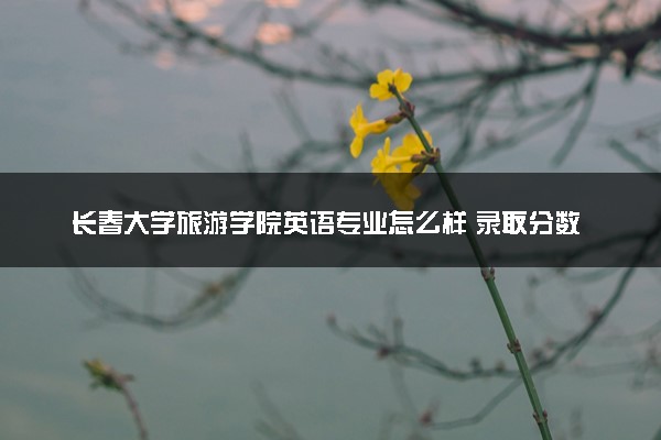 长春大学旅游学院英语专业怎么样 录取分数线多少
