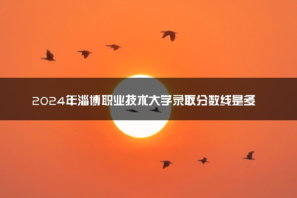 2024年淄博职业技术大学录取分数线是多少 各省最低分数线及位次