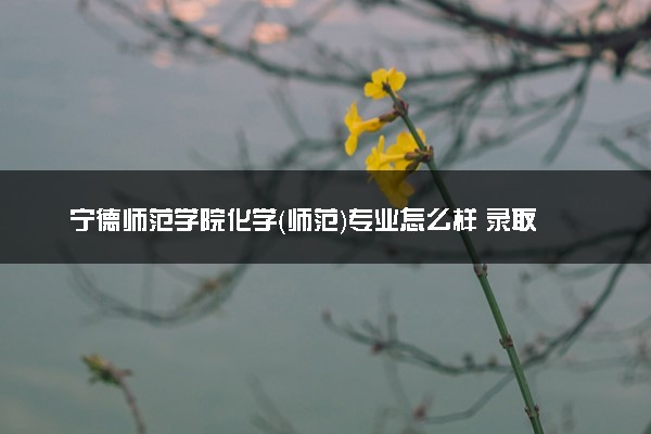 宁德师范学院化学（师范）专业怎么样 录取分数线多少