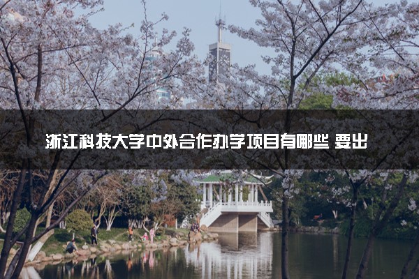 浙江科技大学中外合作办学项目有哪些 要出国吗