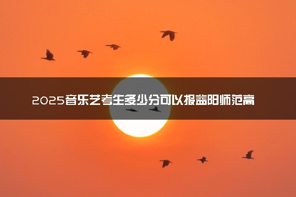 2025音乐艺考生多少分可以报益阳师范高等专科学校