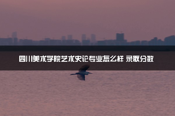 四川美术学院艺术史论专业怎么样 录取分数线多少