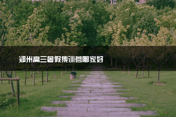 郑州高三暑假集训营哪家好