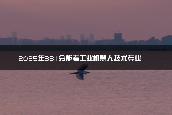2025年381分能考工业机器人技术专业吗 381分工业机器人技术专业大学推荐