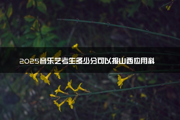 2025音乐艺考生多少分可以报山西应用科技学院