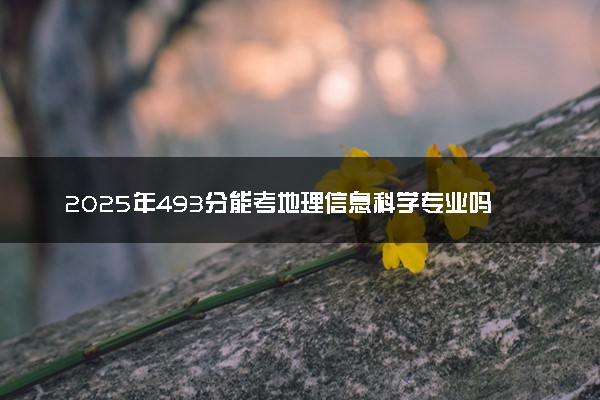 2025年493分能考地理信息科学专业吗 493分地理信息科学专业大学推荐