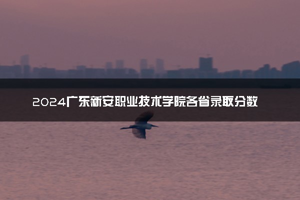 2024广东新安职业技术学院各省录取分数线是多少 最低分及位次