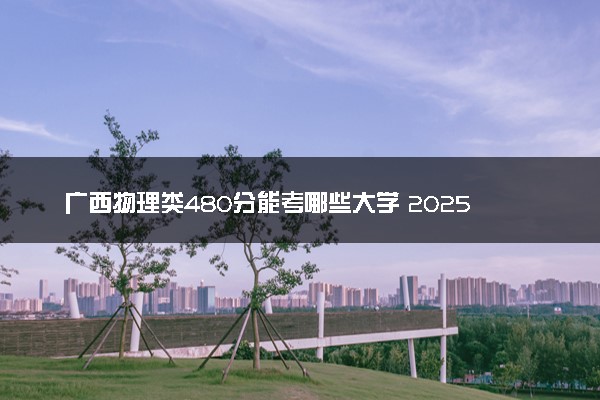 广西物理类480分能考哪些大学 2025考生稳上的大学名单