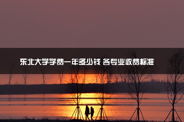 东北大学学费一年多少钱 各专业收费标准