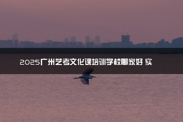 2025广州艺考文化课培训学校哪家好 实力强的推荐