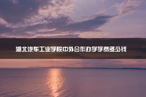 湖北汽车工业学院中外合作办学学费多少钱 各专业收费标准