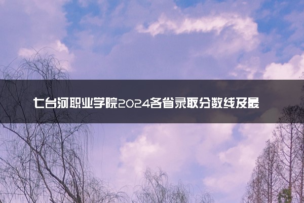 七台河职业学院2024各省录取分数线及最低位次是多少