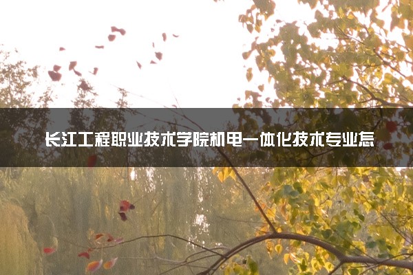 长江工程职业技术学院机电一体化技术专业怎么样 录取分数线多少
