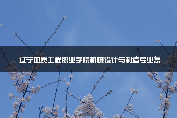 辽宁地质工程职业学院机械设计与制造专业怎么样 录取分数线多少