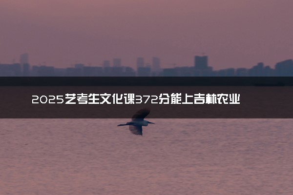 2025艺考生文化课372分能上吉林农业科技学院吗