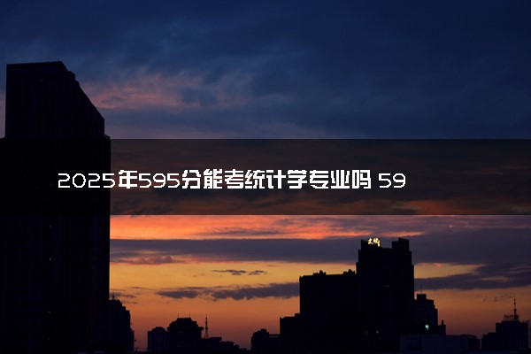 2025年595分能考统计学专业吗 595分统计学专业大学推荐