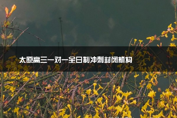 太原高三一对一全日制冲刺封闭机构