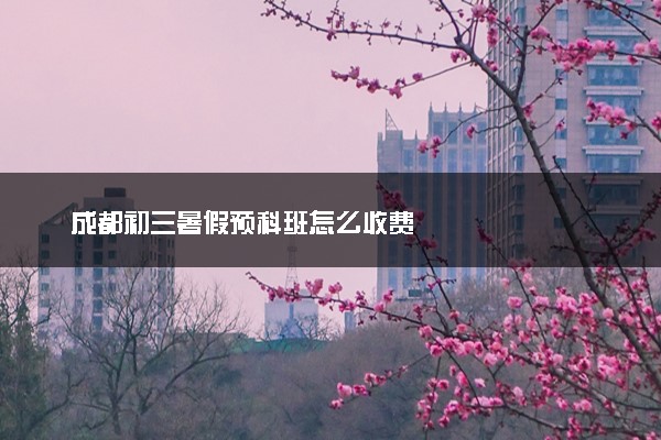 成都初三暑假预科班怎么收费