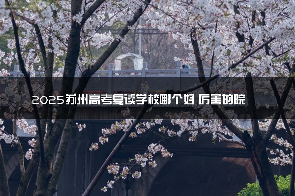 2025苏州高考复读学校哪个好 厉害的院校推荐