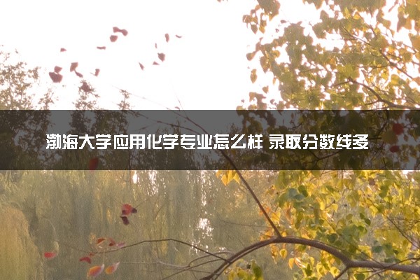 渤海大学应用化学专业怎么样 录取分数线多少