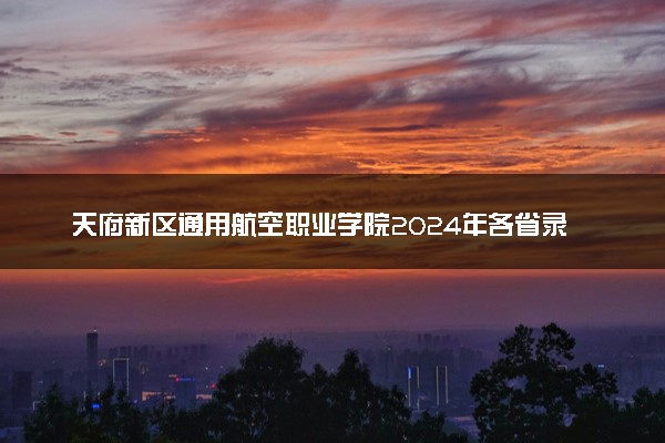 天府新区通用航空职业学院2024年各省录取分数线 多少分能考上