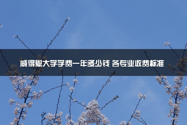 威得恩大学学费一年多少钱 各专业收费标准