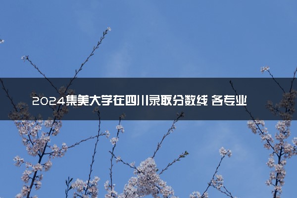 2024集美大学在四川录取分数线 各专业分数及位次