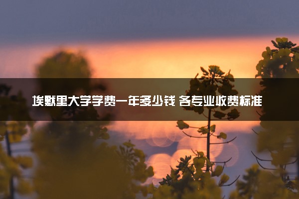 埃默里大学学费一年多少钱 各专业收费标准