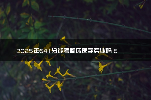 2025年641分能考临床医学专业吗 641分临床医学专业大学推荐