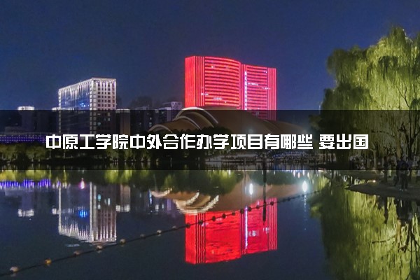 中原工学院中外合作办学项目有哪些 要出国吗