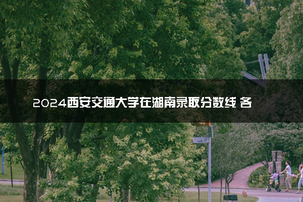 2024西安交通大学在湖南录取分数线 各专业分数及位次
