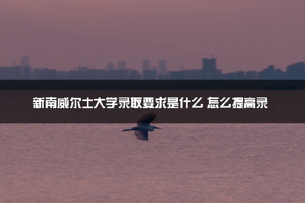 新南威尔士大学录取要求是什么 怎么提高录取率