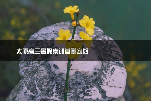 太原高三暑假集训营哪家好