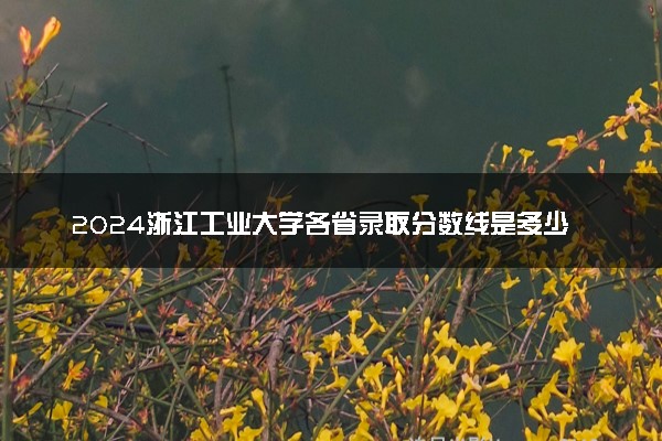 2024浙江工业大学各省录取分数线是多少 最低分及位次