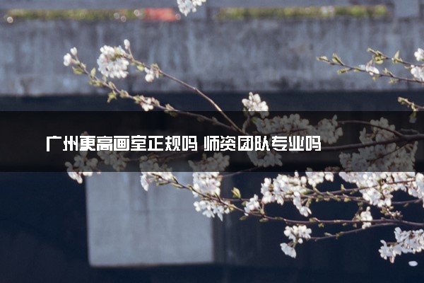 广州更高画室正规吗 师资团队专业吗