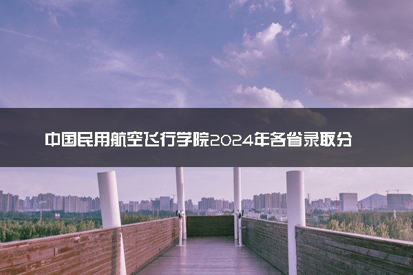 中国民用航空飞行学院2024年各省录取分数线 多少分能考上
