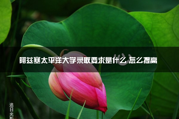 阿兹塞太平洋大学录取要求是什么 怎么提高录取率