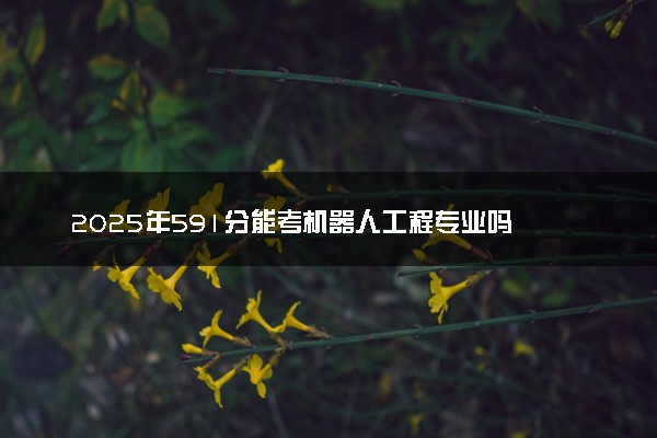 2025年591分能考机器人工程专业吗 591分机器人工程专业大学推荐