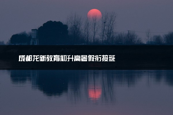 成都龙新教育初升高暑假衔接班