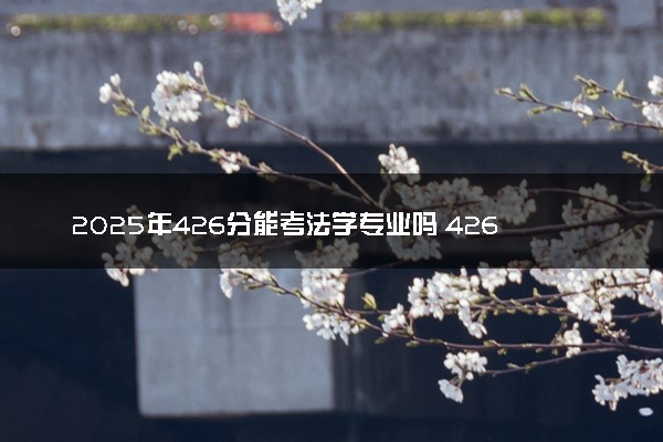2025年426分能考法学专业吗 426分法学专业大学推荐