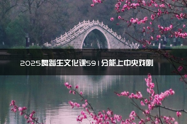 2025舞蹈生文化课591分能上中央戏剧学院吗