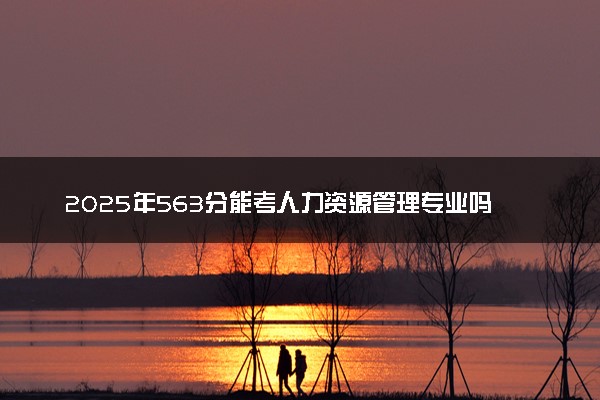 2025年563分能考人力资源管理专业吗 563分人力资源管理专业大学推荐